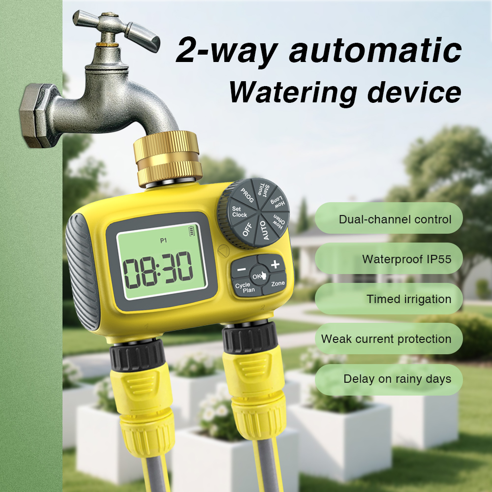 Smart Garden Zone - Temporizador de Riego con Pantalla LCD,
