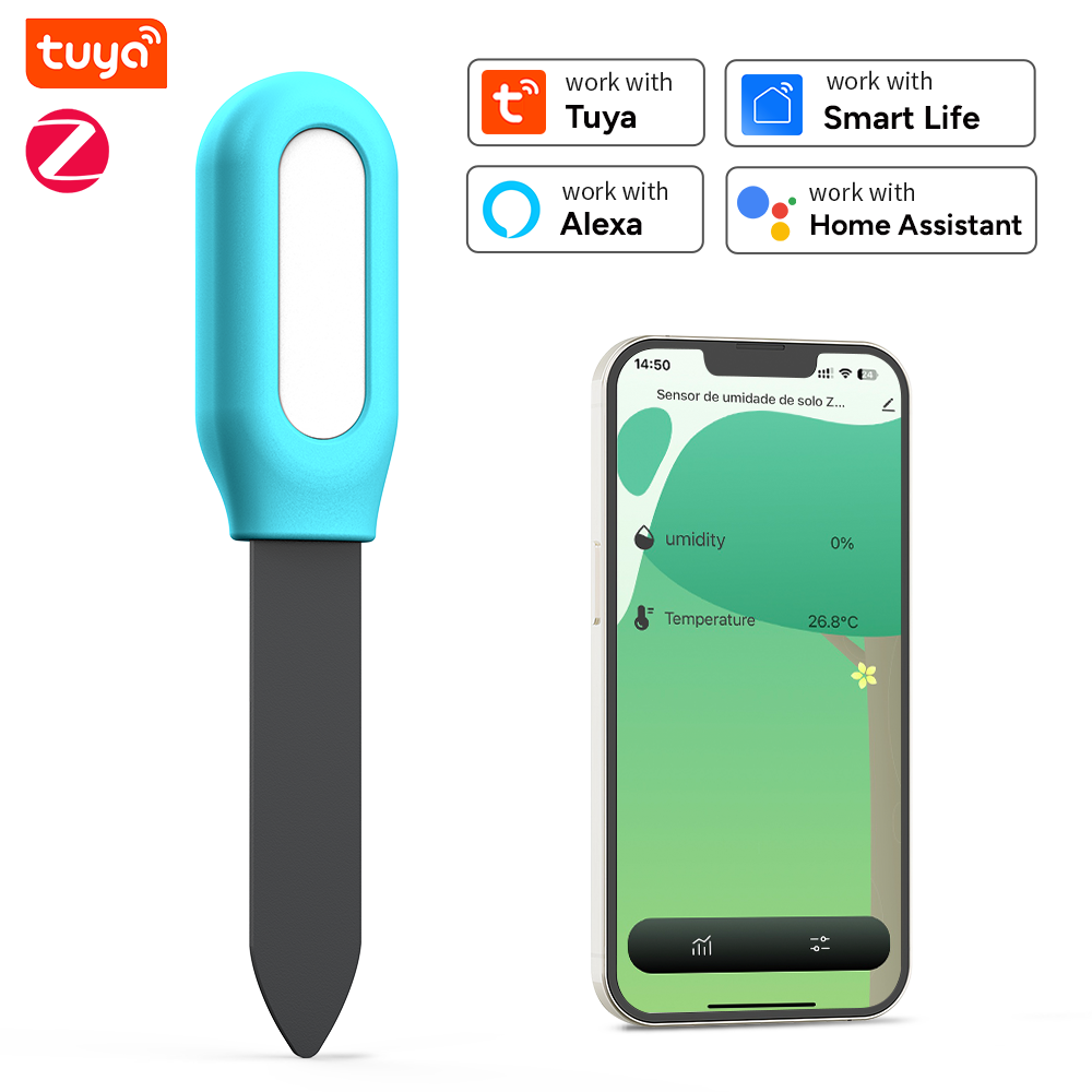 Smart Garden Home Assistant - Sensor de suelo Tuya Zigbee, Detector