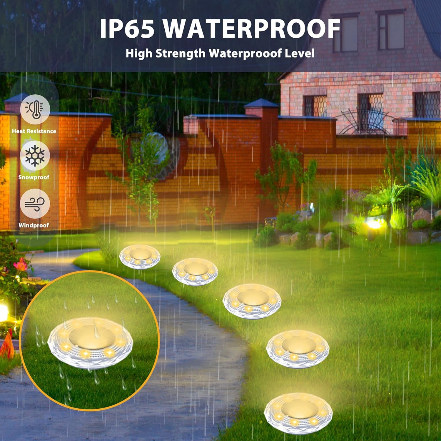 Luces solares subterráneas par - Smart Garden Solar Lights reseña y precio