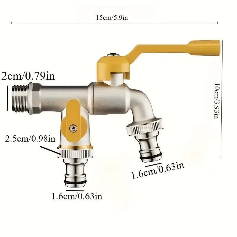 Grifo de jardín de doble salid - Smart Garden Water reseña y precio