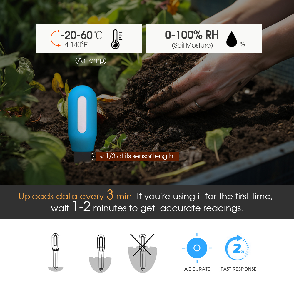 Sensor de suelo Tuya Zigbee, D - Smart Garden In Home reseña y precio