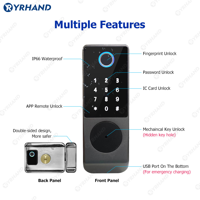 Tuya-cerradura inteligente con - Smart Garden Lock reseña y precio